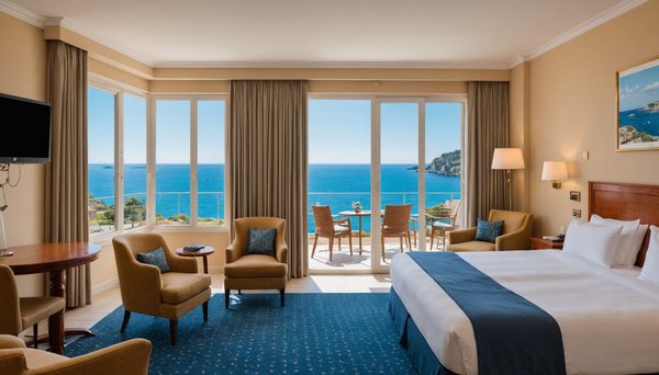 Les meilleures chambres avec vue sur la mer à l'Hôtel Le Méditerranée