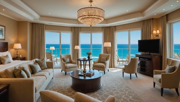 Confort et luxe : les suites spacieuses pour un séjour d'exception en bord de mer