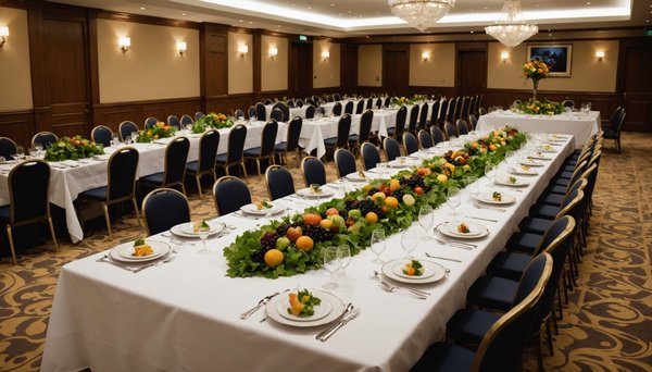 organisation d'événements et séminaires avec service restauration haut de gamme à l'hôtel